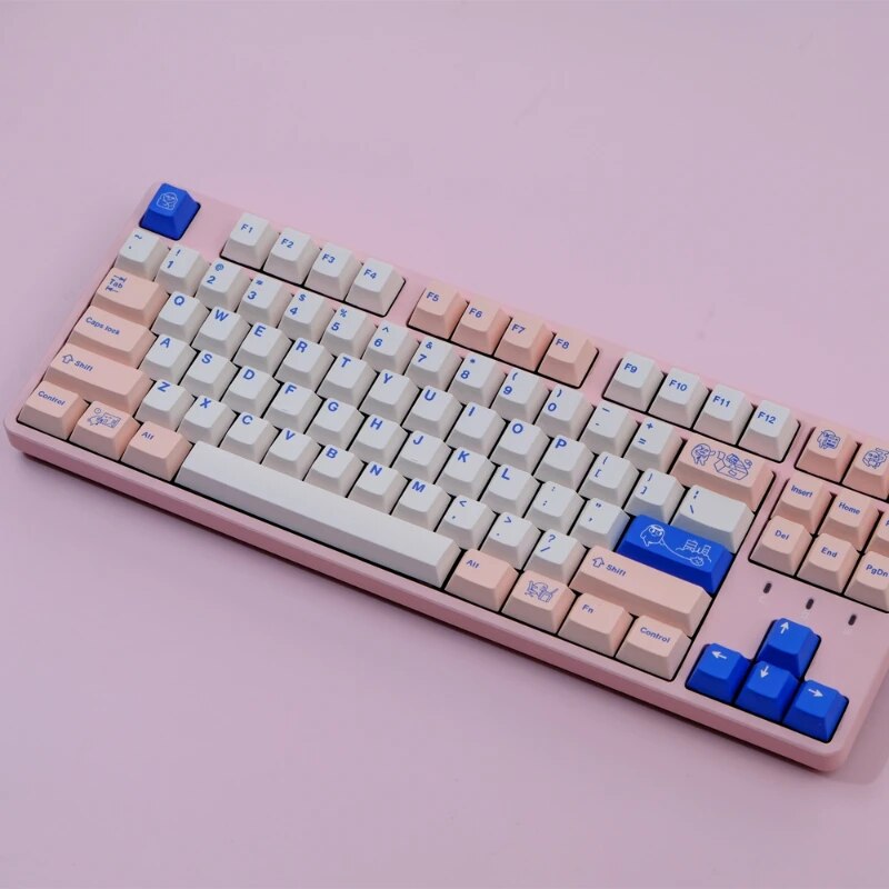 GMK English and Japanese 129 Keys POCO Cherry Profile PBT Mechanical Keyboard with GMK Keycaps for Gaming Keyboard Custom ISO. 