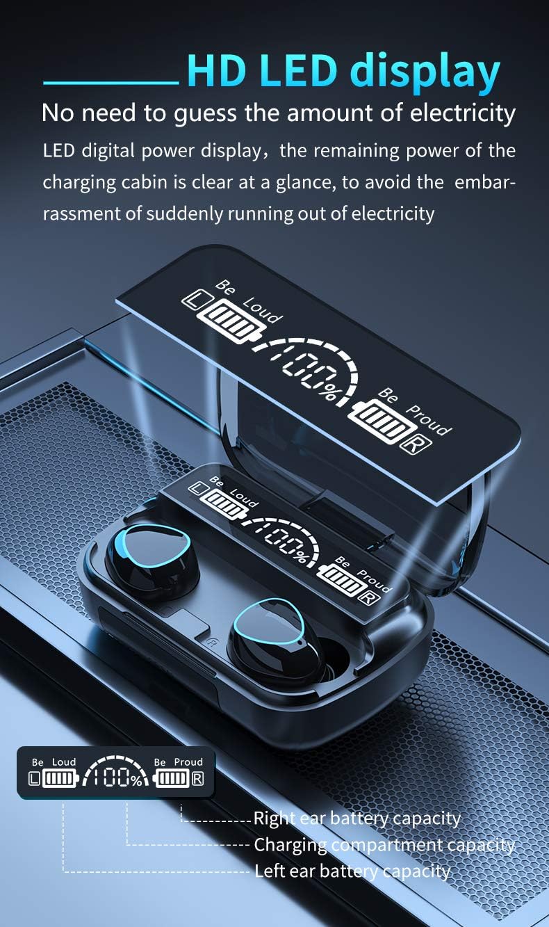 M10 TWS Wireless Earbuds Touch Bluetooth Earplugs -Black Colour -GFG - Bluetooth Headphone.. 