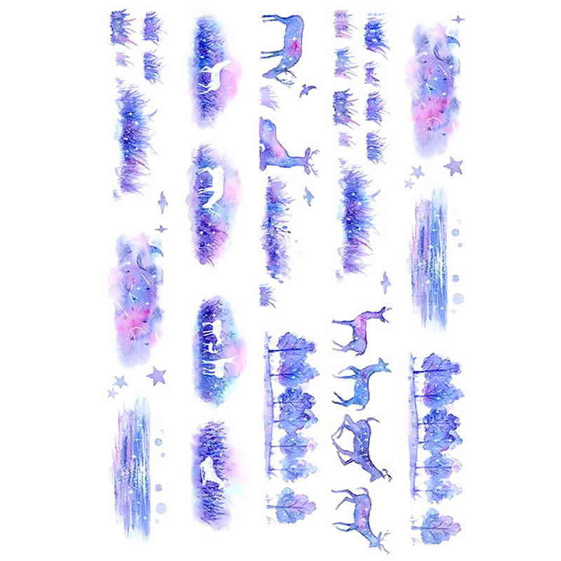 2 pcs/lot Summer Sea Horse Star Shell Deco Scrapbook Book Journal Stationery Label Stickers House of Novelty Art Supplies