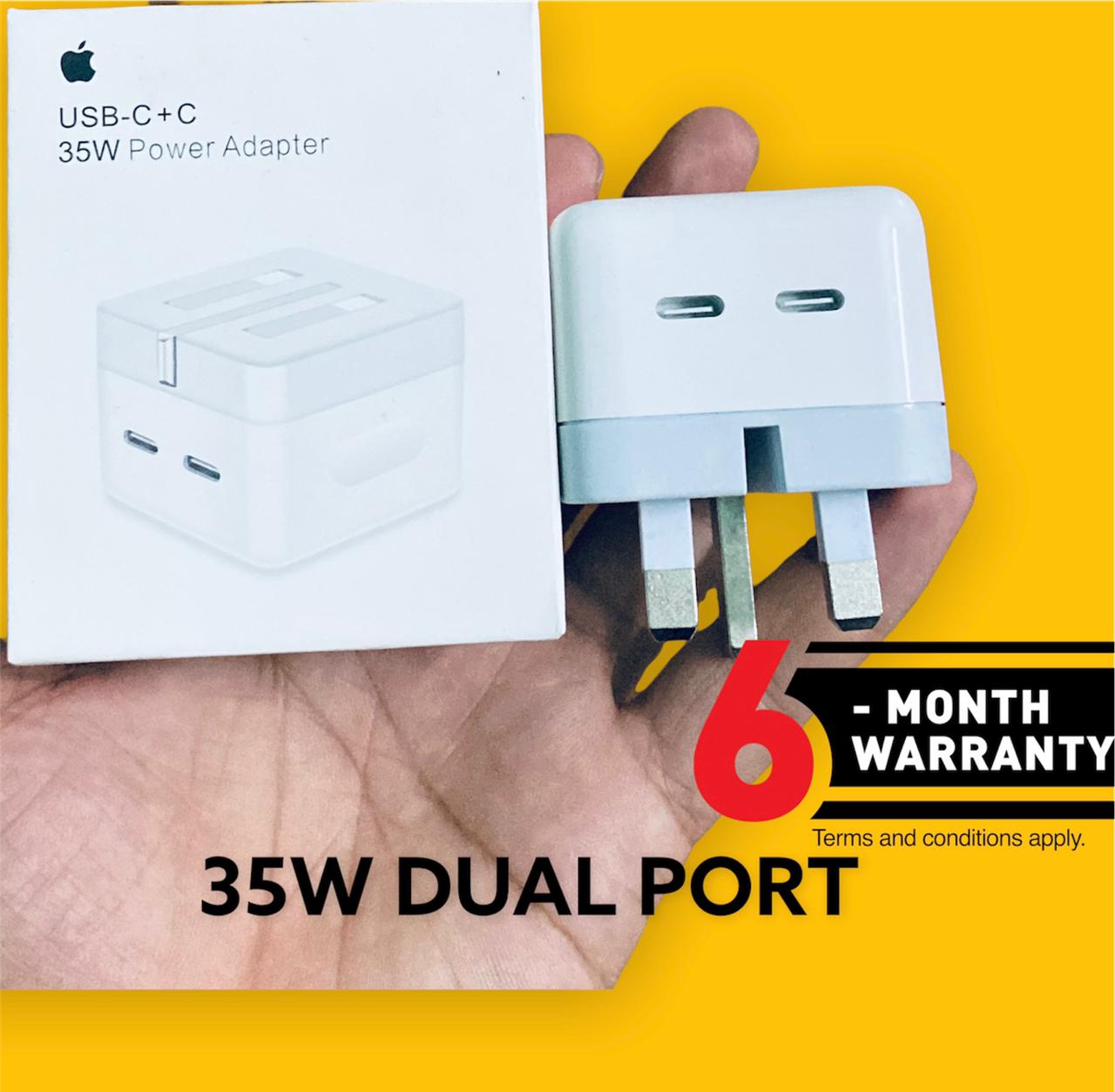 for iphone 35W Dual USB-C Port Power Adapter. 