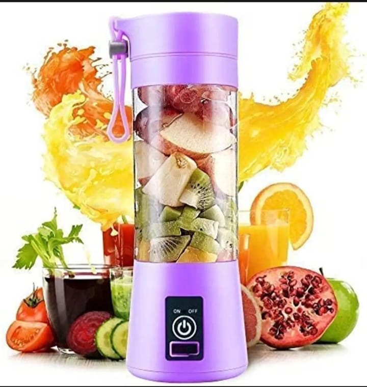 Mini USB Rechargeable Portable Electric Fruit Juice-Summer-Maker-Blaria Machine with Strong power. Load 15000 RPM / minute speed. 