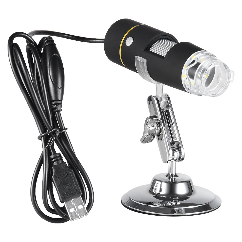 KOGEEK 1000X Magnification USB Digital Microscope with OTG Function Endoscope 8-LED Light Magnifying Glass Magnifier with Stand. 