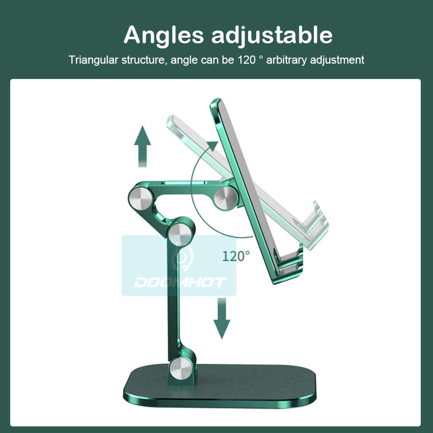 DoomHot Phone Holder Premium Universal Phone Stand Portable Adjustable Angle Folding Smart Phone Stand Dock Holder. 