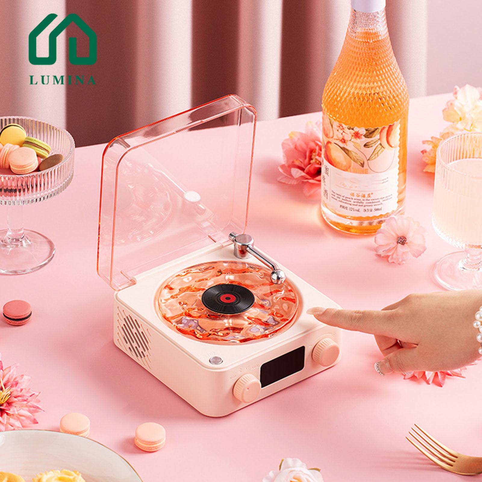 Lumina Wireless Speaker Portable Bluetooth Speaker with Relaxing White Noise Ambient Light for Camping Rechargeable Compact Music Player for Outdoor Adventures Bluetooth-compatible Speaker. 