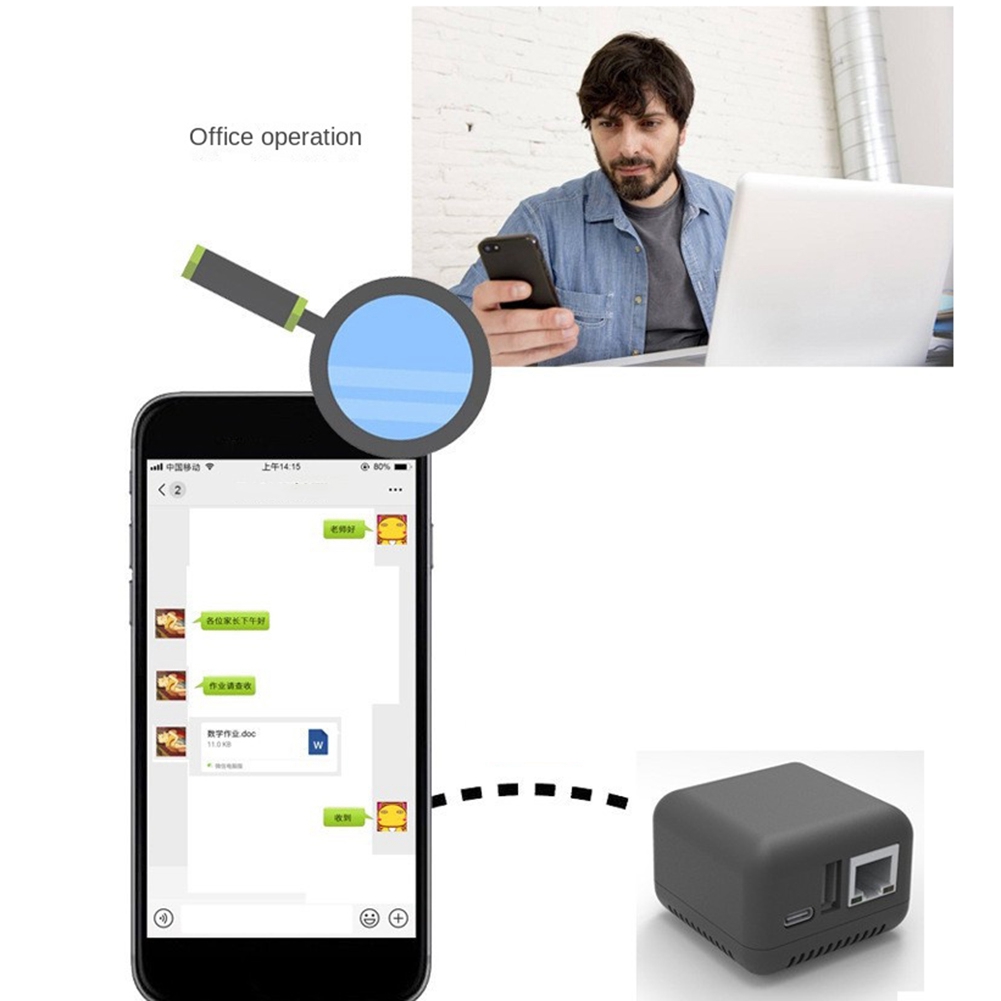 Mini NP330 Network USB 2.0 Print Server(WIFI Version). 