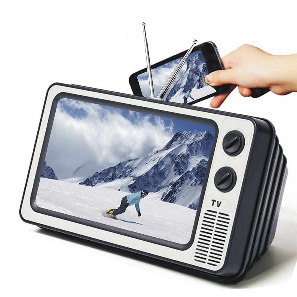 12" Retro TV Amplifier Phone Screen Magnifier Mobile Phone Magnifying Screen Smartphone Screen Magnifier For All Smartphones . 
