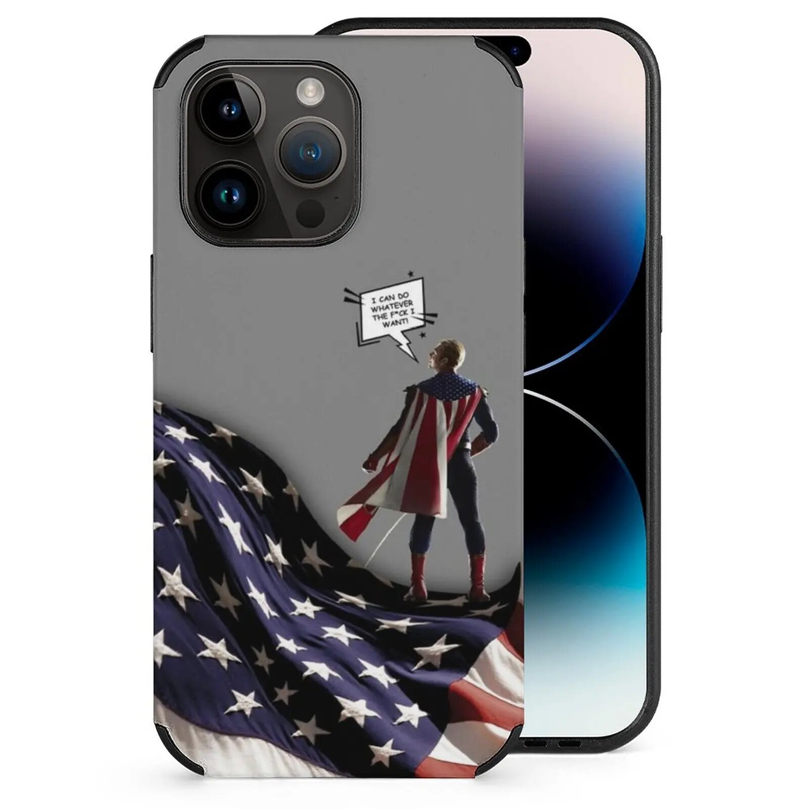 Homelander-I Can Do Whatever The F * I Want Mobile Phone Shell For Iphone 14 13 11 12 Pro Max Mini Xr 7 8 Plus Fiber Skin Case