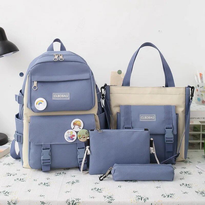 Pcs Set Kawaii Backpack For Student School Bags For Teenager