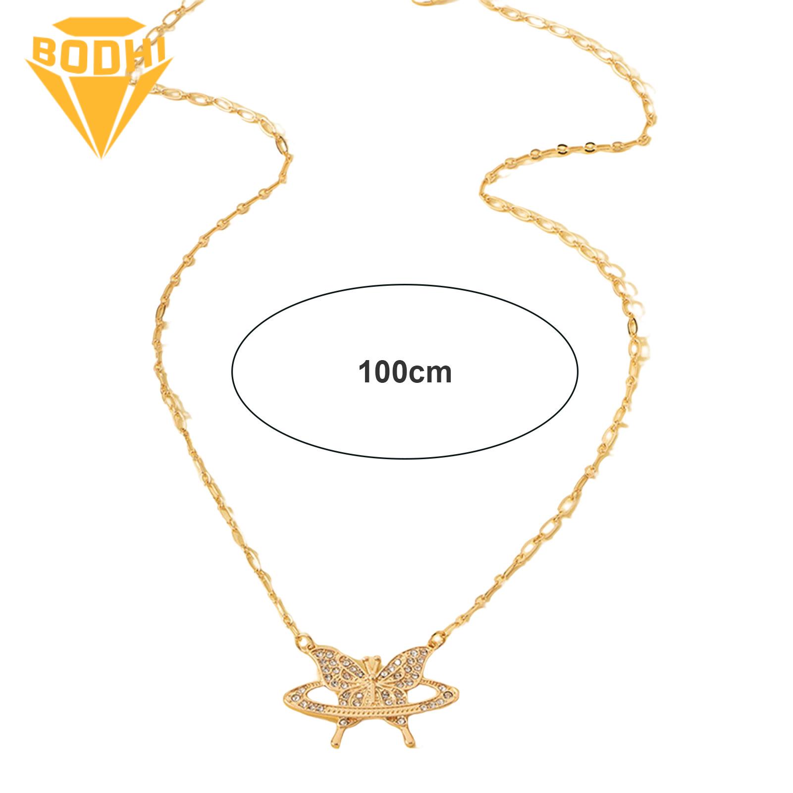 (New) Bodhi body chain elegant luxury noctilucent butterfly wait chain. 