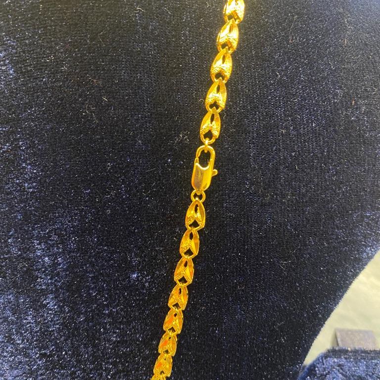 Indispensable -Quality And Durablity -SJ51 Regular Usable Beautiful Gold Plated Machi Chain- Innovative Qualityful - Easy To care and Longive. 