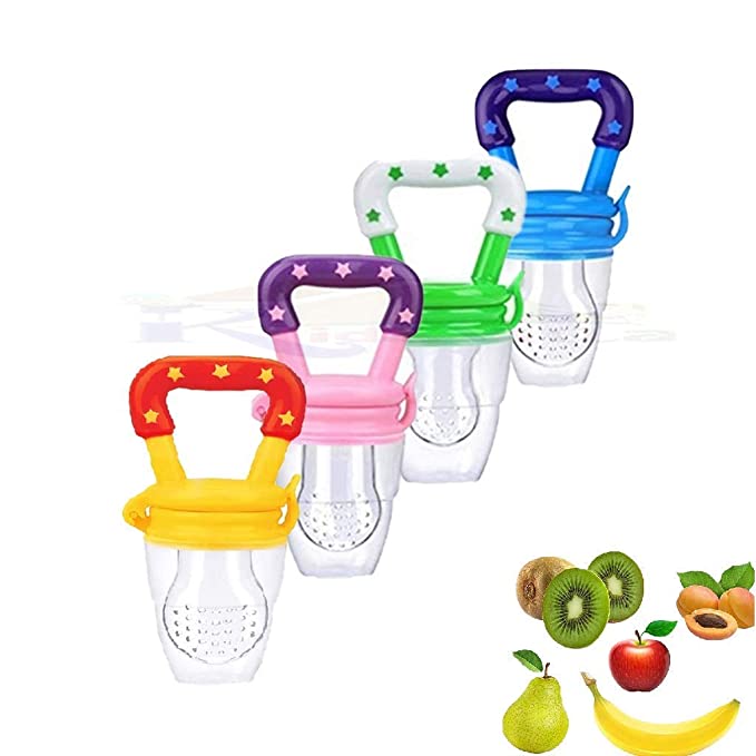 Fruit Feeder Pacifier Baby Teething Toy Teether - Multi-color. 