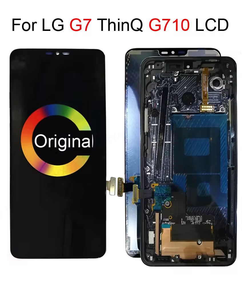 Ori.tested 6.1” For LG G7 ThinQ LCD Touch Screen Digitizer Assembly For LG G7 G710EMW Display with Frame Replacement G7+Lcd
