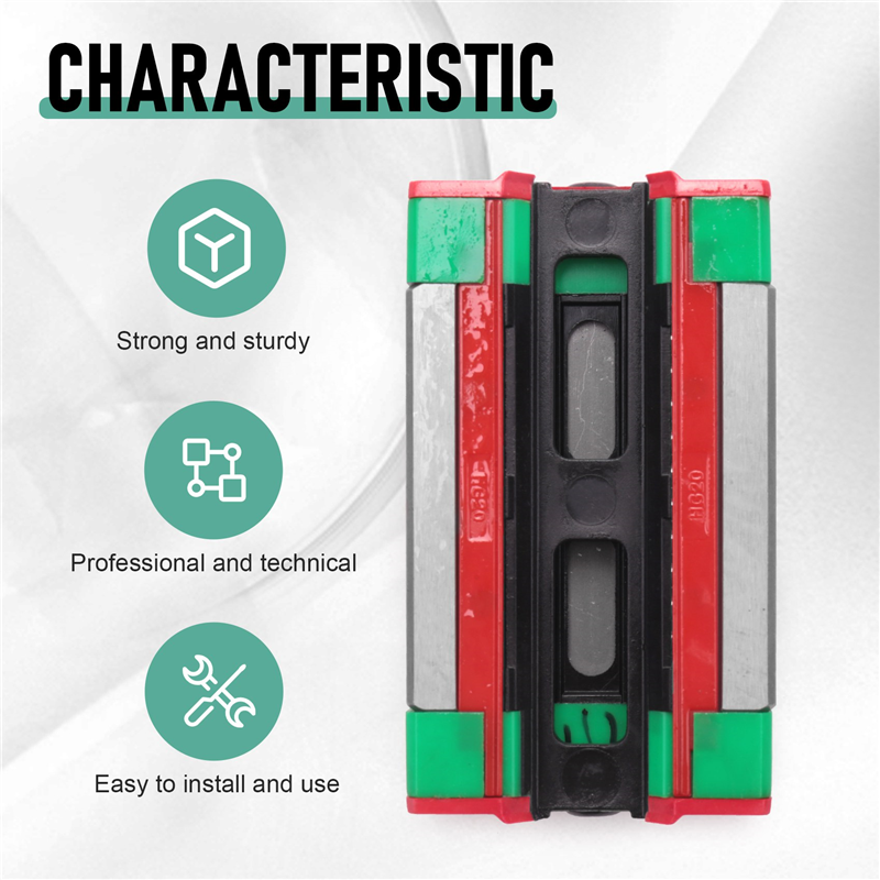 Steel HGH20CA 20Mm Linear Rail Guide Block for CNC Machine Parts. 
