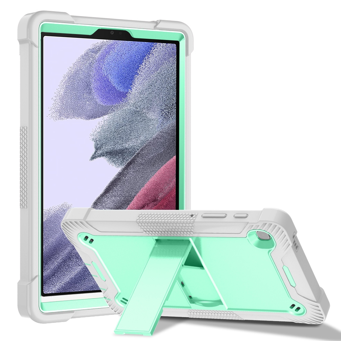 For Samsung Galaxy Tab A7 Lite T225/T220 Silicone + PC Shockproof Protective Case with Holder