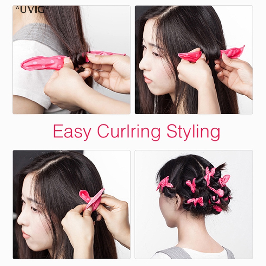[[UVIG]] 10PC Sponge Pillow Soft Hair Roller Flexible Foam&Sponge Hair Curlers Rollers [Hot Sell]. 