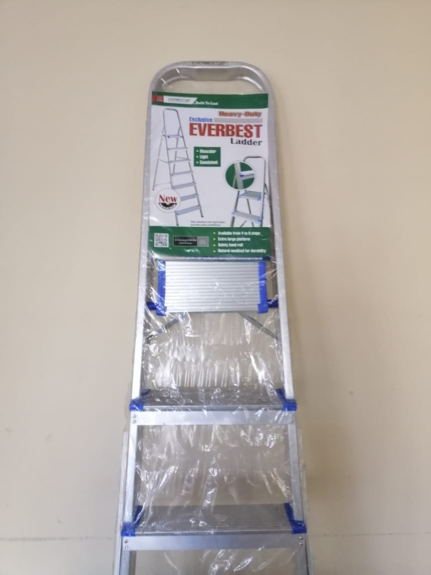 8 Step Everbest Brand Heavy-duty Ladder, Aluminium Folding Ladder (Best quality ,long lasting) Number 1 ladder in Bangladesh. 