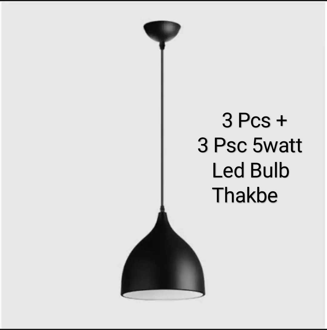 Pendant Ceiling Light 3Psc +3 Psc Led bulb Full Set, Carsten Fruit Shaped Unique and Decorative Fancy Hanging Light Pendant Light for Ceiling