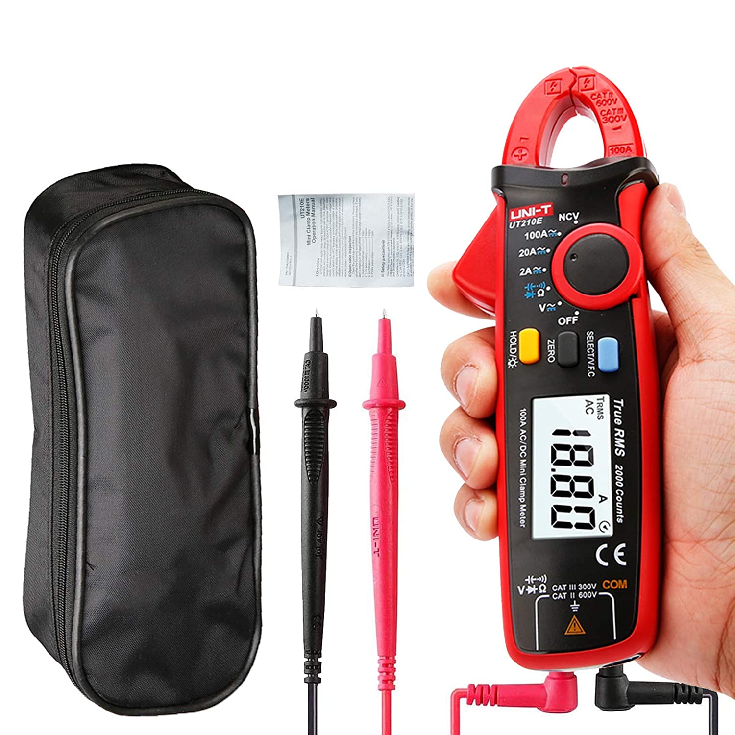 UNI-T UT210E True RMS AC/DC Current Mini Clamp Meter Capacitance Tester - Kings Trading. 