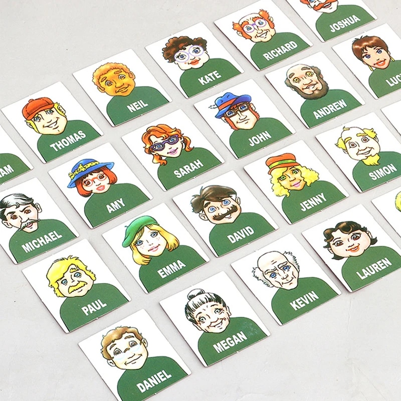 Guess Who Game Family Interation Card Toy Board Guessing Memory Training Parent Child Leisure Time Party Indoor Games Gift. 