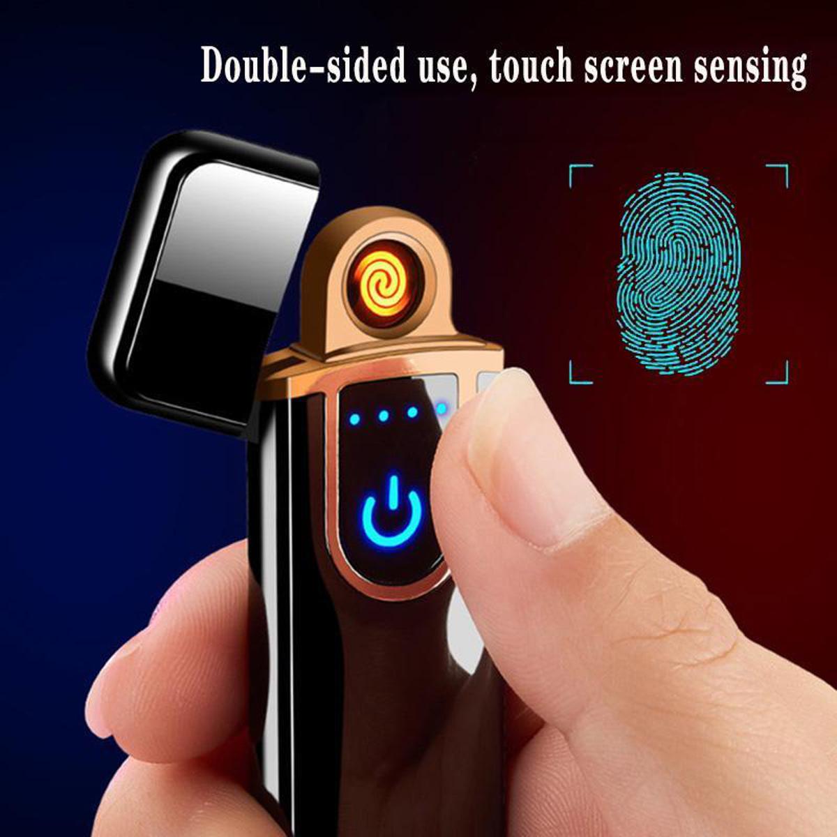 Korek Api Elektrik Fingerprint Touch Sensor Usb Recharger