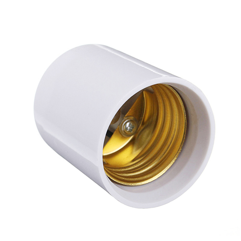 GU24 to E27 White LED Light Lamp Bulb Adapter Holder Socket. 