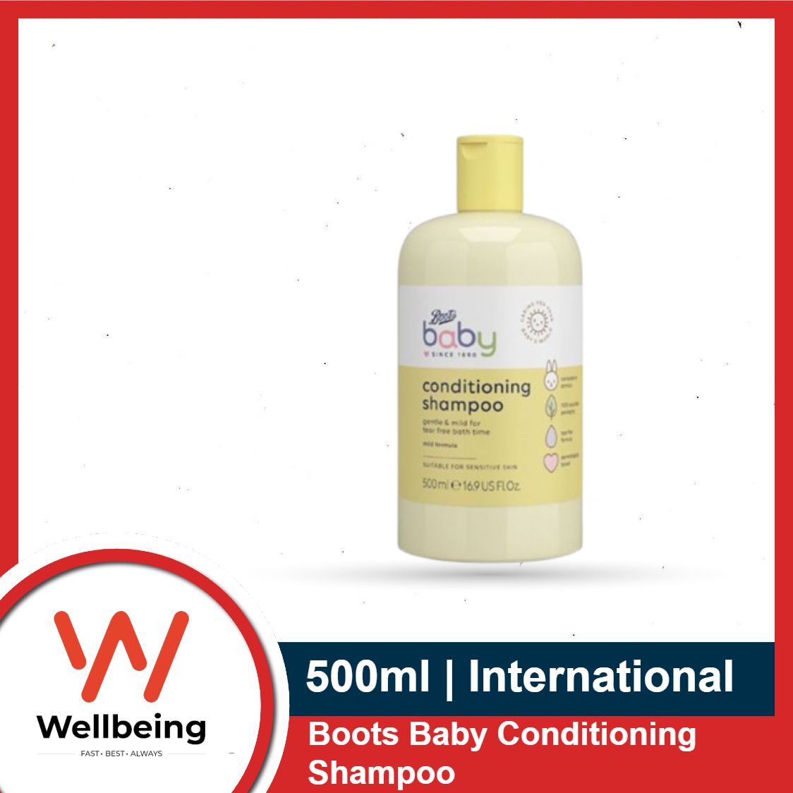 Boots Baby Conditioning Shampoo 500ml (International)