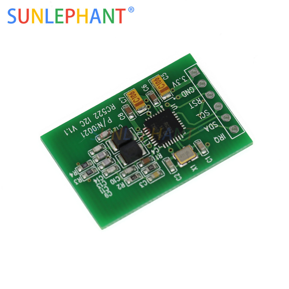 RC522 RFID Sensor Module Card Reader Writer Module I2C IIC Inter IC Card RF Sensor Module Ultra-Small RC522 13.56MHz. 