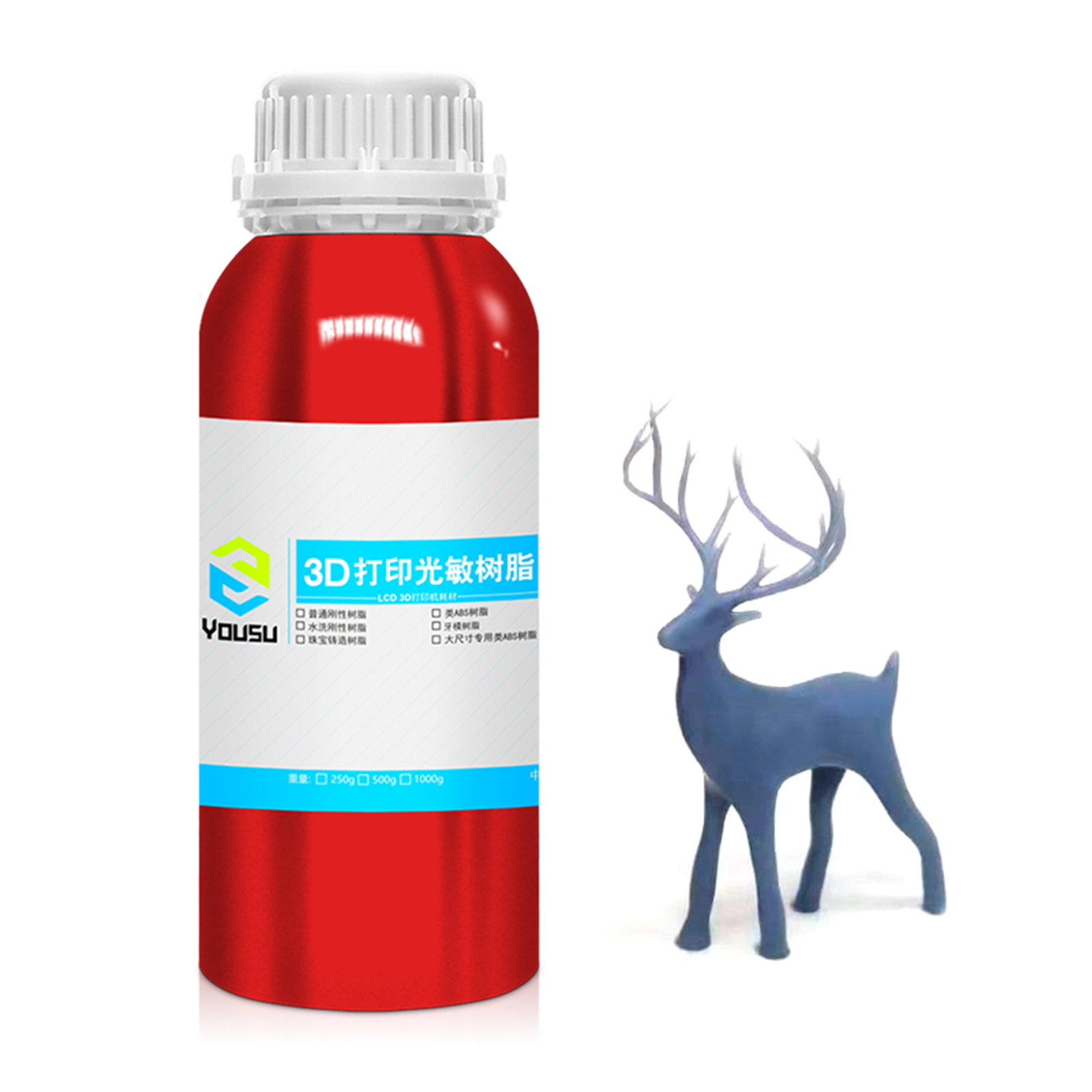 YOUSU 3D-printer Metallic hars, 1 kg snel curing