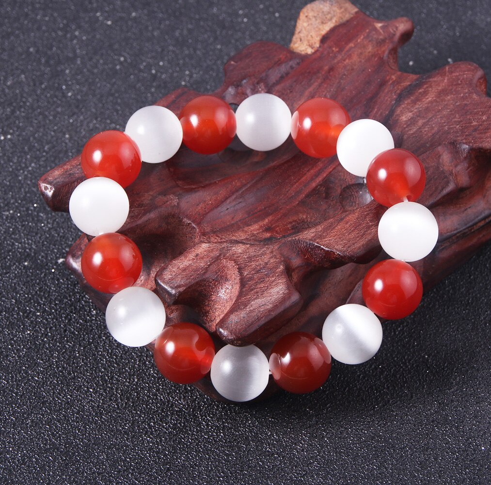 Anime Fruits Basket Bracelet Cosplay Prop Basket Kyo Sohma Red White for Women Crystal Bead Bracelet Man Jewelry Party Gifts. 