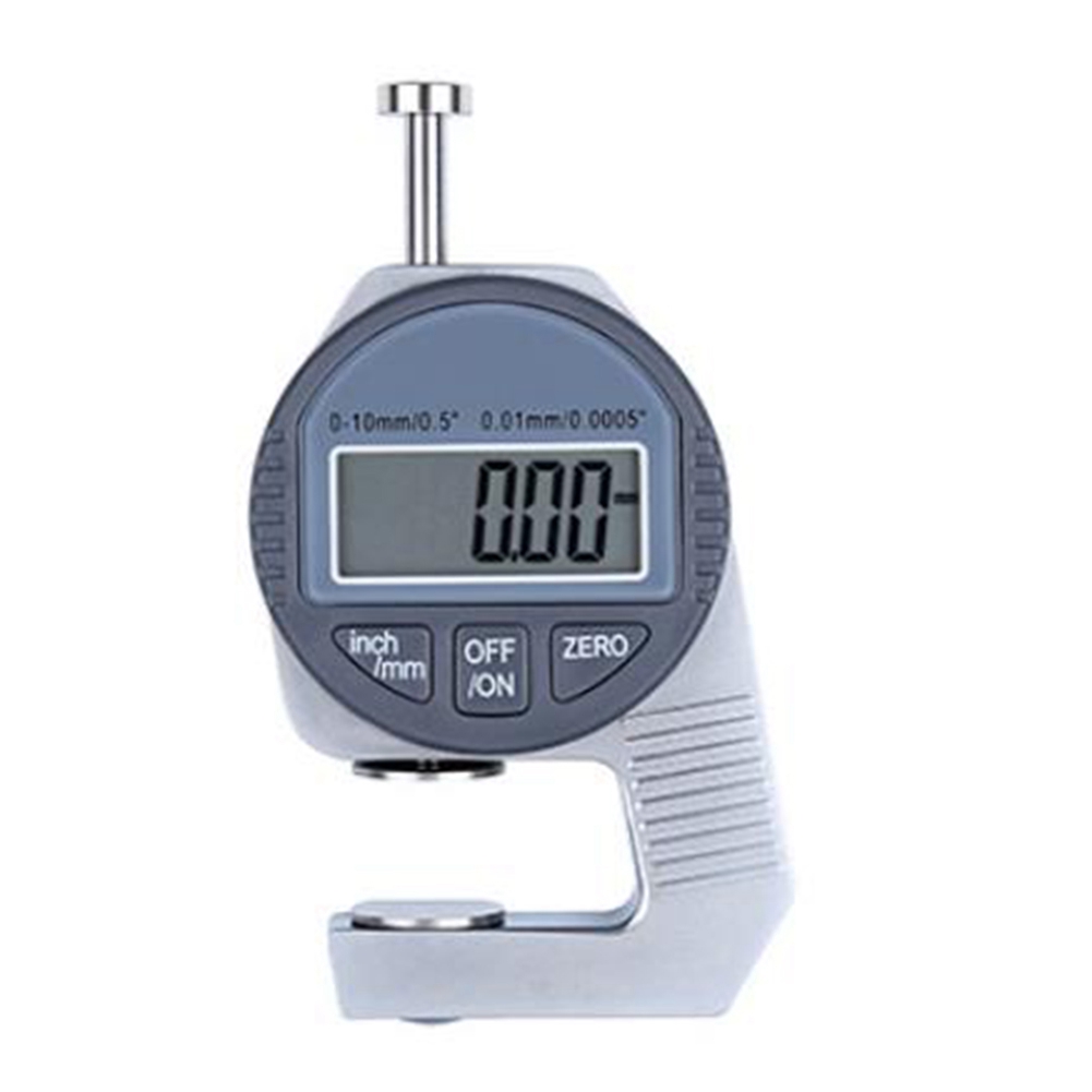Digital Thickness Gauge Electronic Thickness Meter Measure Thickness of Paper Cloth Thin Metal Micrometer 0.01mm C. 