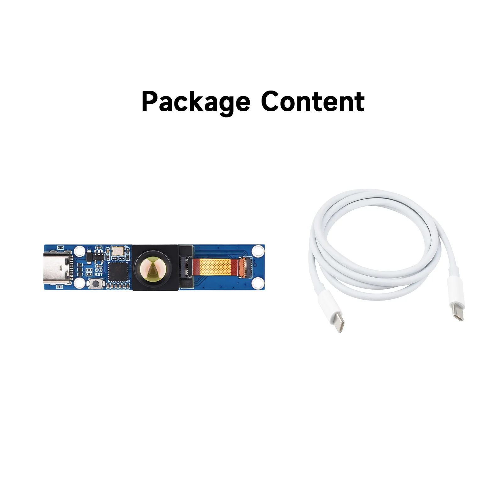 Waveshare Long-wave IR Thermal Imaging Camera Module, 80×62 Pixels, 45°FOV, Available With 40PIN GPIO Header Or Type-C Port. 