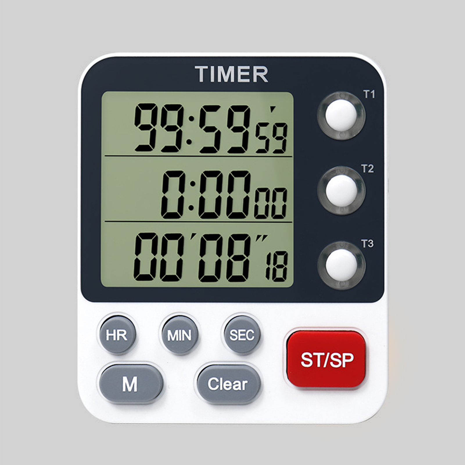 Alarm r Large Display Screen Scratch Resistant Magnetic Reminder. 