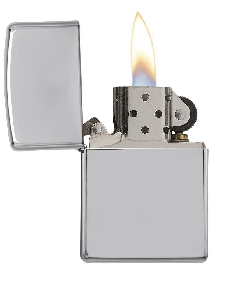 Zippo Plain Windproof Flint Wheel Metal Pocket Lighter Without Fuel