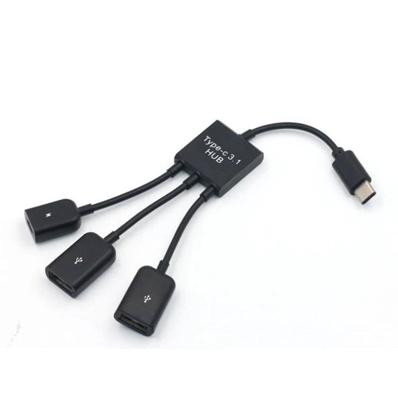 3in1 Type-C OTG USB Port Game Mouse Keyboard Adapter Cable For Android Tablet W1 Dropship. 