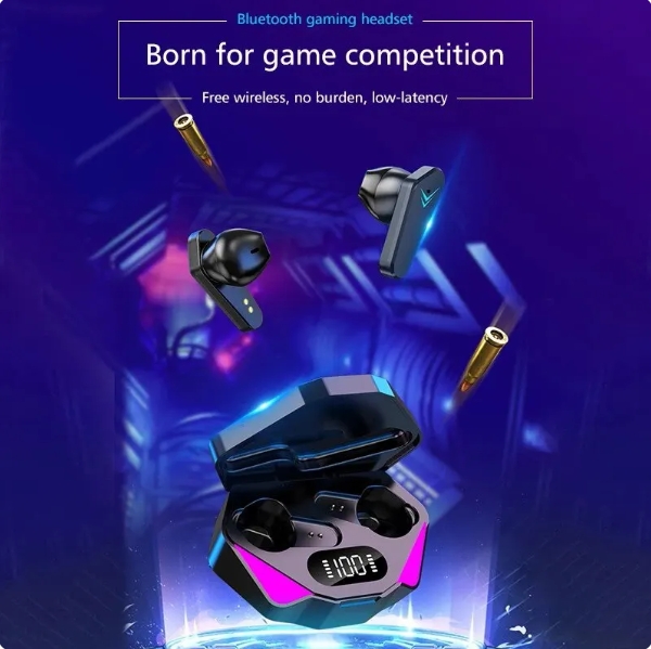 X15 TWS Wireless Bluetooth Headset LED Display Gamer Earbuds with Mic Wireless Headphones Noise Cancelling Bluetooth Earphones. 
