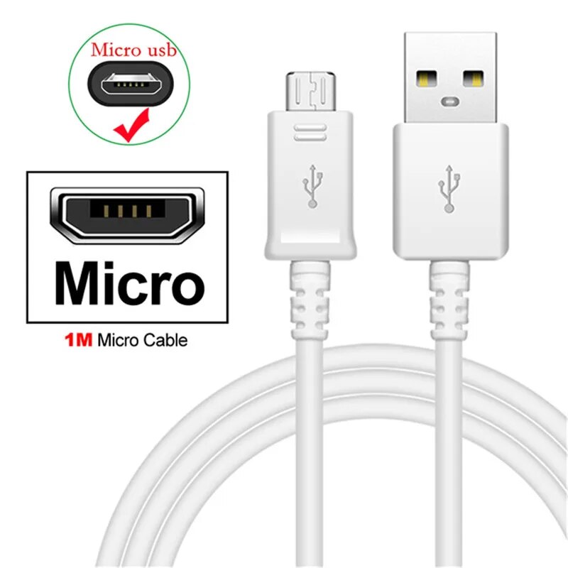 【YIYANGMAOYI111】5V 2A Long Micro Charge Cable For Samsung Galaxy Grand Prime J5 J2 Pro A6 A7 J4 J6 A01 Phone Charger Wall USB Adapter