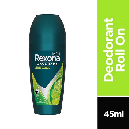 Rexona - Natural Fresh Lime Cool Deodorants Dry Roll On For Men - 45ml
