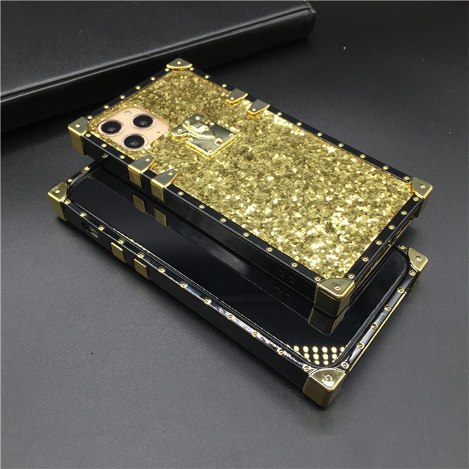 Luxury Bling Square Case for iPhone 14 PRO MAX 11 12 PRO XS X XR Sequins Shinning Phone Cover for iphone 13 PRO MAX 7 8 14 Plus. 