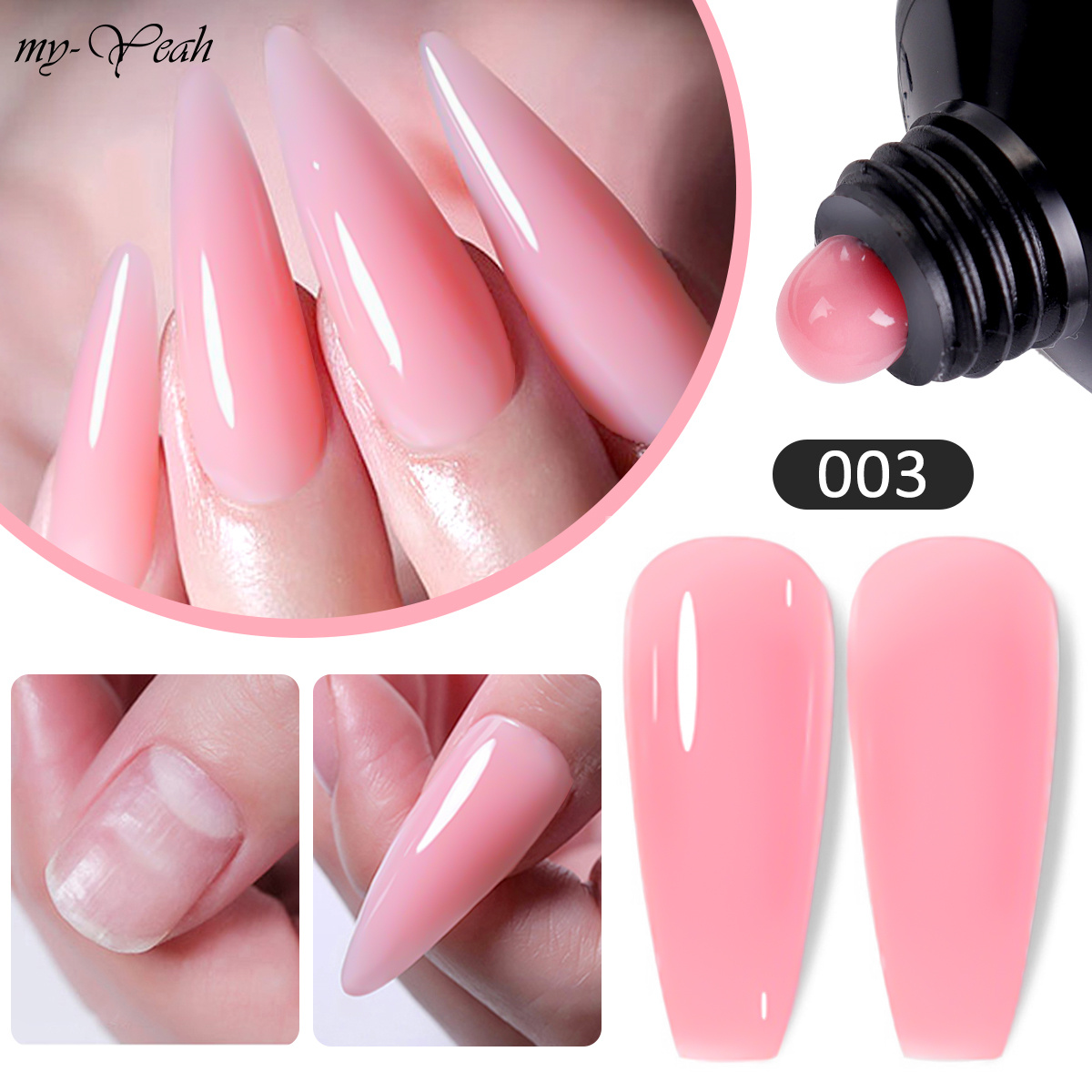 Myyeah 10Colors 15ML Nail Art Poly Gel Extension Quick Building Acrylic Art Gel DIY Coating Painting Manicure Tool