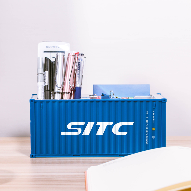1:30 Shipping Container Model 20ft Toy Cargo Container Maritimo Die-Cast Container Ship Box Pen Holder Office Gift Customized. 