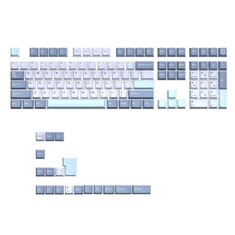 GMK Keycap Double Shot 126 Keys PBT Cherry Keycaps Mechanical Game Keyboard Wireless for MX Switch Keycap GMK67 GMK87. 