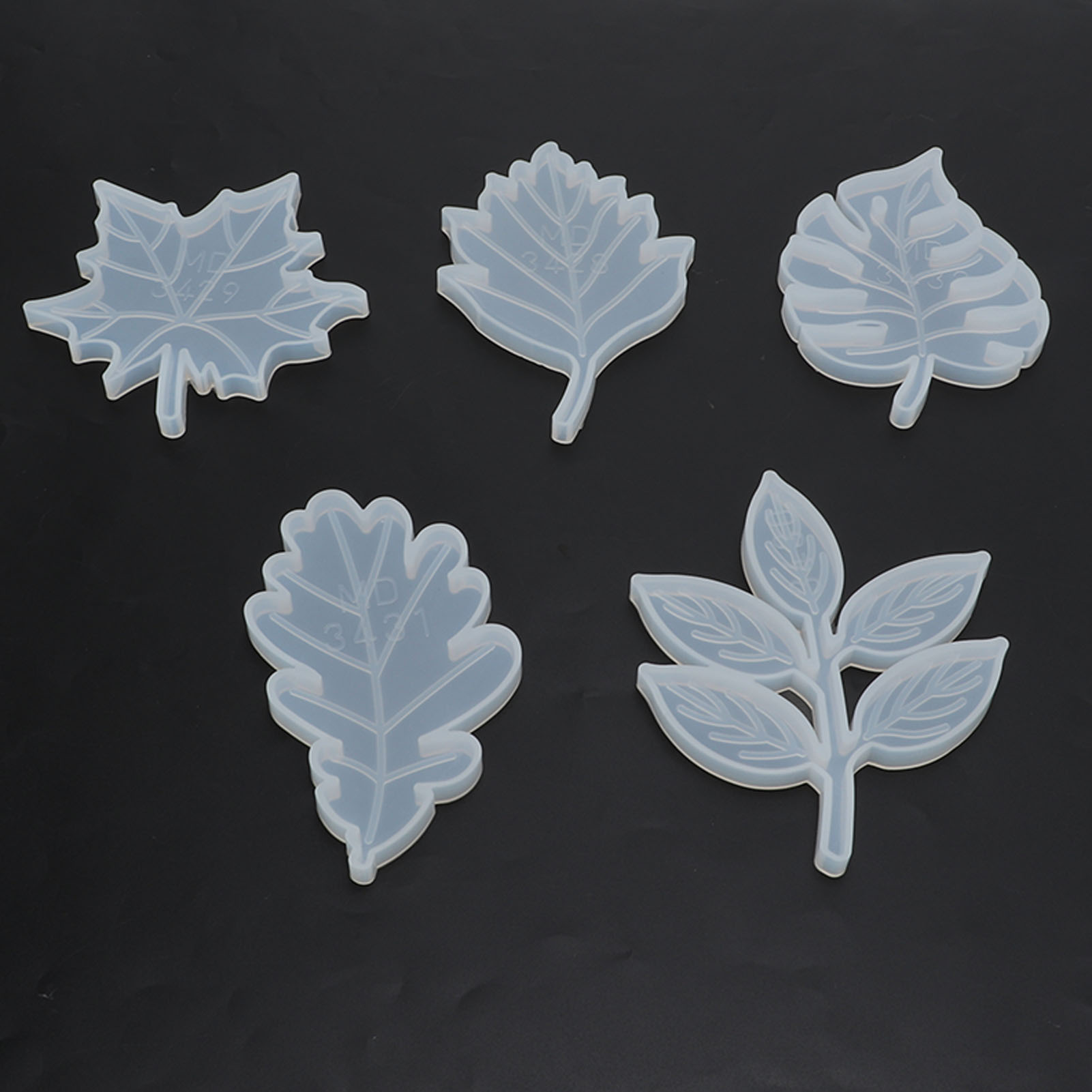 5PCS DIY কোস্টার মোল্ডস কোস্টার সিলিকন মোল্ডস ইপোক্সি কাস্টিং মোল্ড রজন ছেড়ে দেয়. 