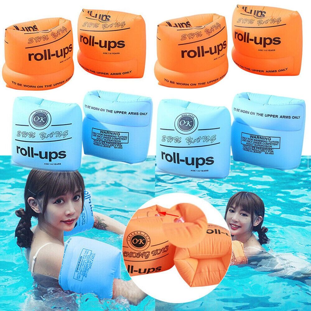2Pcs Pool Armbands Safety Training Swimming Circle Swim Pool Floating Arm Bands Ring Swimming Arm Ring Inflatable Floats Hand Float Armbands. 