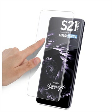 SAMSUNG GALAXY S21Plus/S21 ULTRA 5G UV TEMPERED GLASS SCREEN PROTECTOR - CLEAR. 