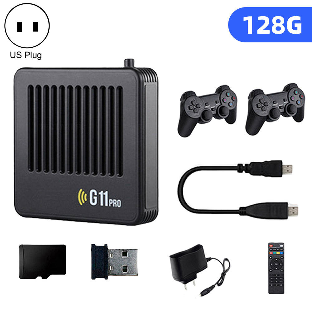 60000 Games Stick G11 Pro Video Game Box Console 2.4G Double System Wireless Controller 64G/128G/256G Portable Retro Game Box. 