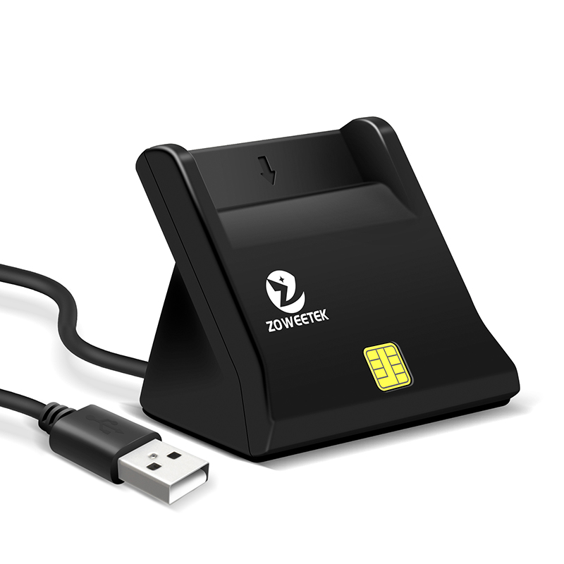 Zoweetek EMV USB ISO 7816 ID IC Smart Card Reader for Computer. 