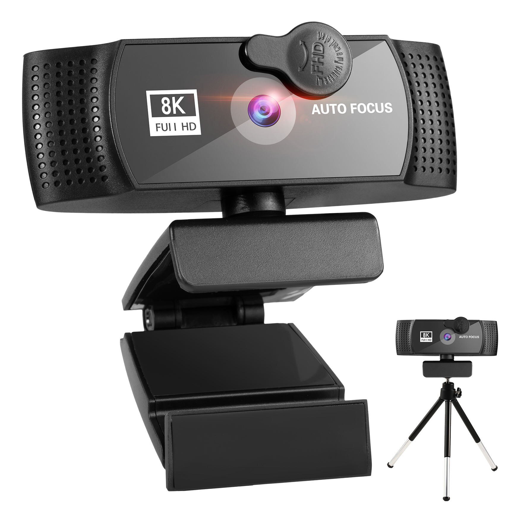 HXSJ 8K Webcam 4K 1080P Full HD Web Camera Auto Focus With Microphone USB Plug Web Cam For PC Computer Laptop Video Mini Camera. 