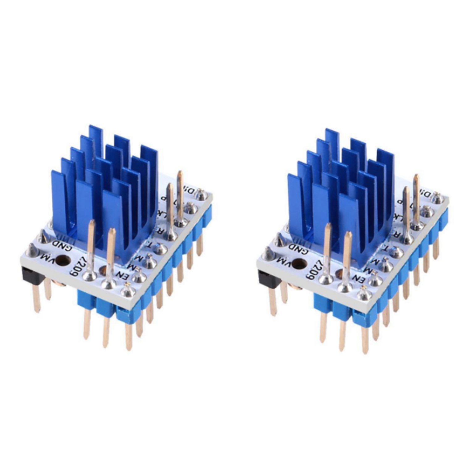 Individual 5Pcs TMC2209 V3.0 Stepper Motor Driver Stepping Rod Silent Driver 256 Microstep Current 2.8A Peak VS TMC2208. 