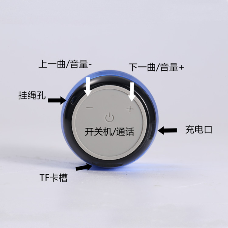 M10 New TWS Wireless Bluetooth Speaker Mini Outdoor Portable Metal Voice Bluetooth Card Small Speaker Gift. 