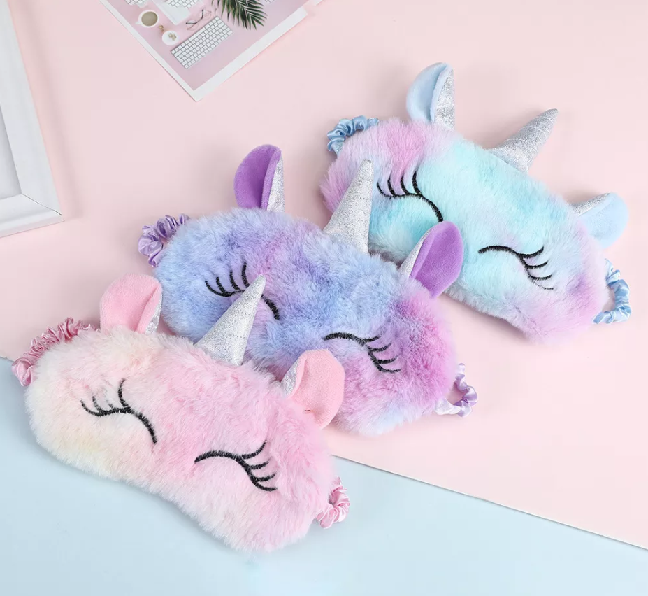 Cartoon Unicorn Sleeping Mask Girl Eye Eyeshade Eyepatch 今年の新作から定番まで！